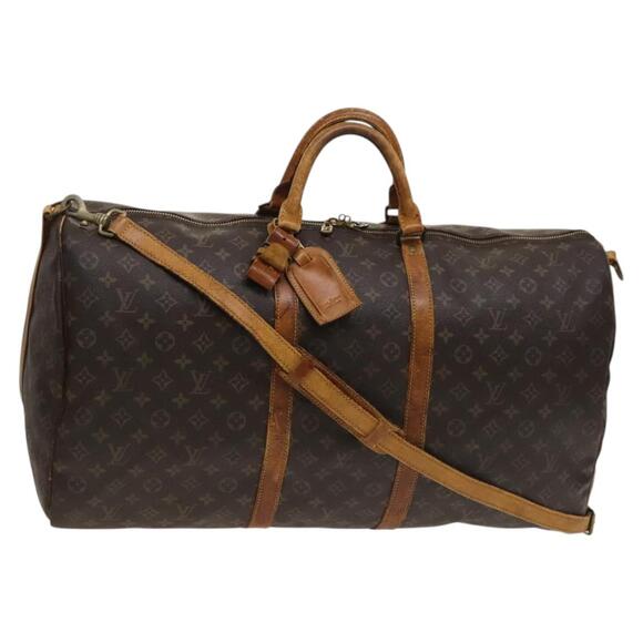 LOUIS VUITTON Monogram Keepall Bandouliere 60 Boston Bag M41412 - Picture 1 of 16